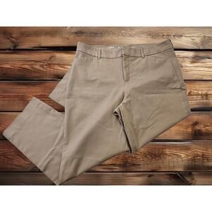 Women's 14 Old Navy High Rise Pixie Secret Smooth Pockets Khaki‎ Chino Pants
